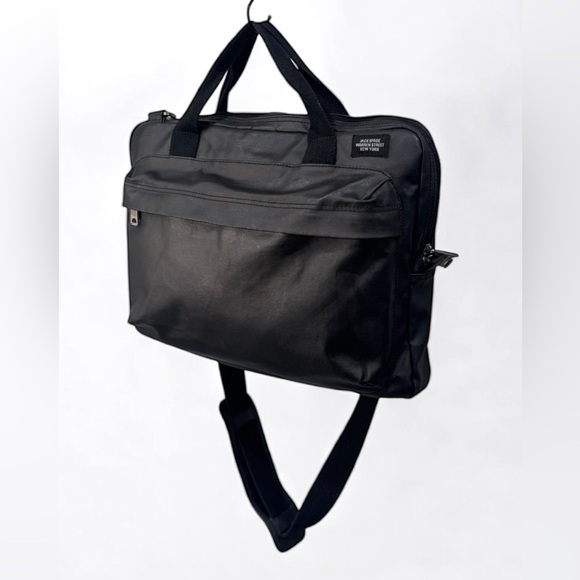 Jack Spade Men’s Black Messenger Bag Laptop Briefcase – Vintage Limited - Picture 1 of 13